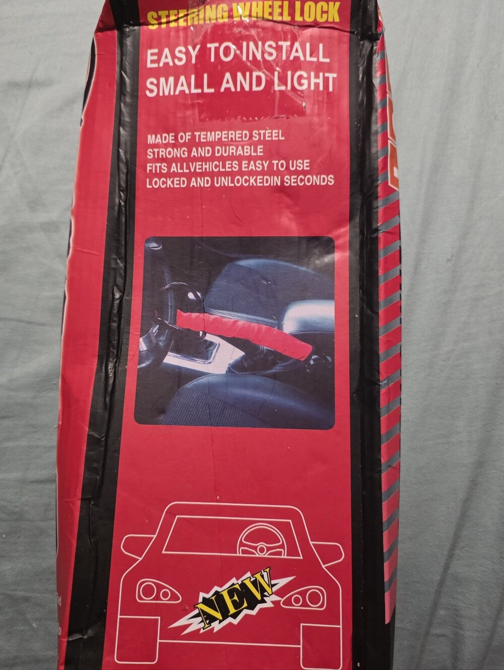 Steering Wheel Lock Cover - Red